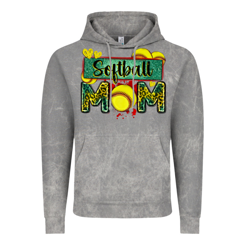 Softball Mom With Leopard Vintage Hoodie by Zillion Design Studio | Teevron