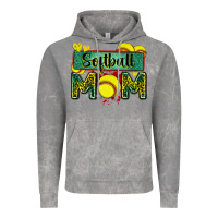 Cloud Rock softball mom with leopard Vintage Hoodie - Zillion Design Studio