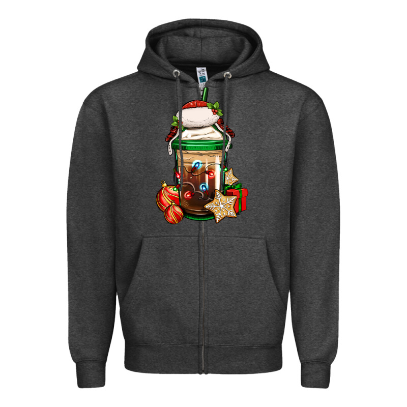 Christmas Vacation Trapper Hat Coffee Cup Zipper Hoodie by Jasminsmagicworld | Teevron