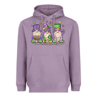 Lavender mardi gras gnomes Heavyweight Hoodie - MaliasSmallBusiness