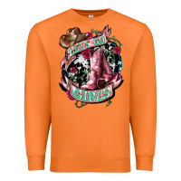 Carrot lets go girls cowboy boots cowgirl Premium Sweatshirt - NancyCooperArtShop