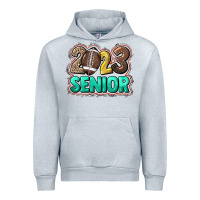 Heather Grey 2023 senior Football Urban Hoodie - NancyCooperArtShop