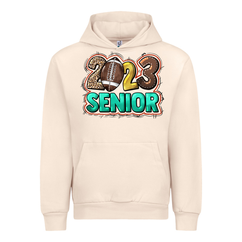 2023 Senior Football Urban Hoodie by NancyCooperArtShop | Teevron