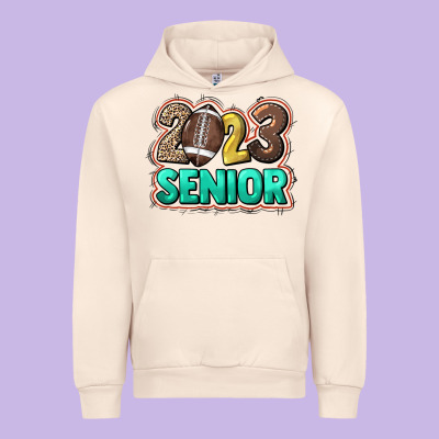 2023 Senior Football Urban Hoodie Designed By Nancycooperartshop