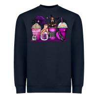 Navy wednesday coffee cups Heavyweight Sweatshirt - Zillion Design Studio