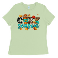Matcha cozy season with coffee cup Ladies Tee - AdoDesignShop