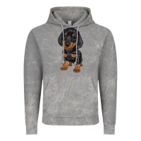 Cloud Rock dachshund puppy Vintage Hoodie - RanaPortraitStore