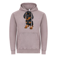 Vintage Zinc dachshund puppy Vintage Hoodie - RanaPortraitStore