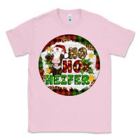 Bubblegum Pink Christmas ho ho heifer Classic Tee - Artiststas
