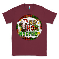 Burgundy Christmas ho ho heifer Classic Tee - Artiststas