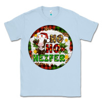 Dusty Blue Christmas ho ho heifer Classic Tee - Artiststas