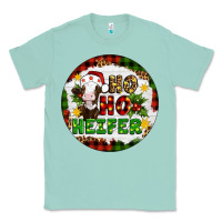 Seafoam Christmas ho ho heifer Classic Tee - Artiststas
