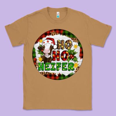 Christmas Ho Ho Heifer Classic Tee Designed By Artiststas