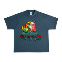 Midnight Navy sweet sweet summer Urban Heavy Tee - CowhideDigitalArt