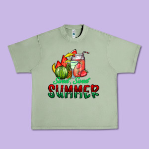 Sweet Sweet Summer Urban Heavy Tee Designed By Cowhidedigitalart