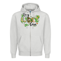 Dove Grey st. patricks day very lucky cma Zipper Hoodie - BarkalooDesign