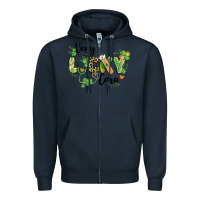 Navy st. patricks day very lucky cma Zipper Hoodie - BarkalooDesign