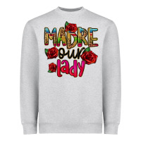 Heather Grey madre our lady Heavyweight Sweatshirt - CTS Tumbler Store
