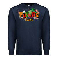 Navy future nurse juneteenth Premium Sweatshirt - NancyCooperArtShop