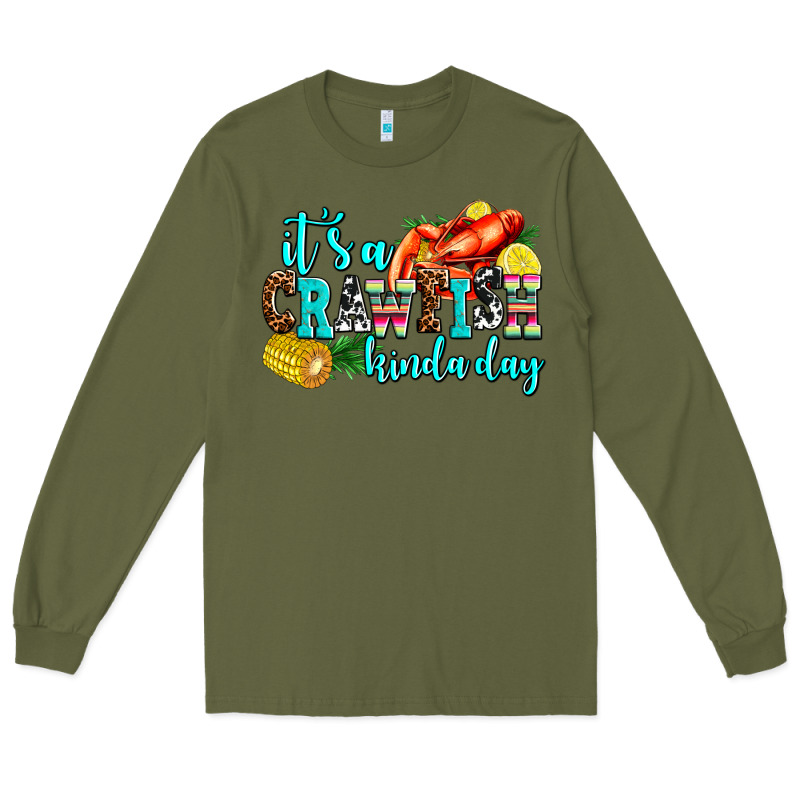 Its A Crawfish Kinda Day Long Sleeve Tee by AdoDesignShop | Teevron