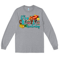 Heather Grey its a crawfish kinda day Long Sleeve Tee - AdoDesignShop