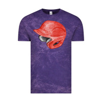 Cloud Purple red baseball helmet fa element Vintage Tee - FaDigitalArtStudio