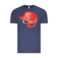 Vintage Denim red baseball helmet fa element Vintage Tee - FaDigitalArtStudio