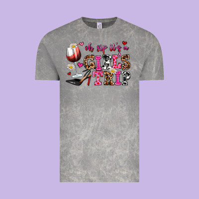 Oh Sip Its A Girls Trip Vintage Tee Designed By Adodesignshop