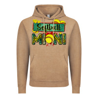 Vintage Coffee softball mini with leopard Vintage Hoodie - Zillion Design Studio