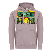 Vintage Zinc softball mini with leopard Vintage Hoodie - Zillion Design Studio