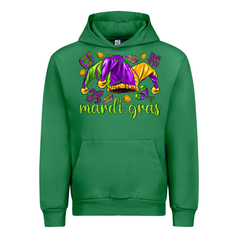 Mardi Gras With Jester Urban Hoodie by NancyCooperArtShop | Teevron