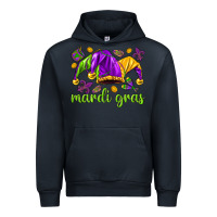 Navy Mardi Gras with jester Urban Hoodie - NancyCooperArtShop