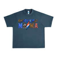 Midnight Navy american mama thunderbolt Urban Heavy Tee - HRA Design Shop