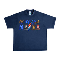 Navy american mama thunderbolt Urban Heavy Tee - HRA Design Shop