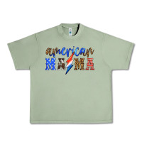 Oil Green american mama thunderbolt Urban Heavy Tee - HRA Design Shop
