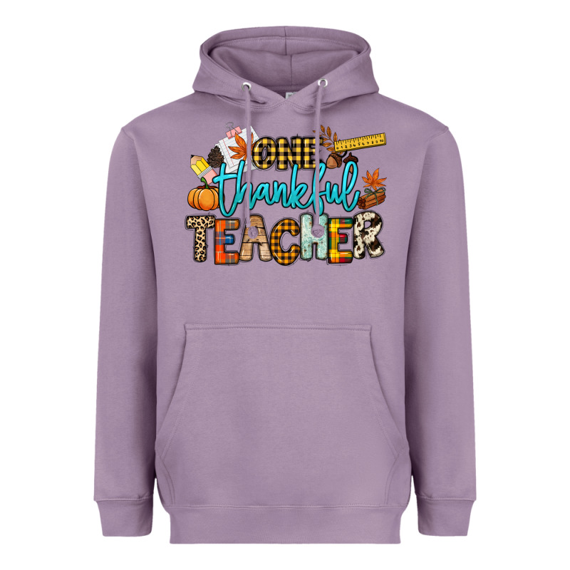 One Thankful Teacher Heavyweight Hoodie by NancyCooperArtShop | Teevron