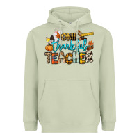 Matcha One thankful Teacher Heavyweight Hoodie - NancyCooperArtShop