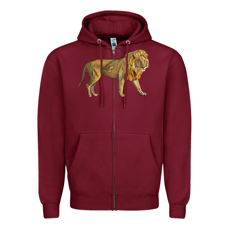Lion Zipper Hoodie by LillyAllenDesigns | Teevron