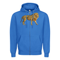 True Royal lion Zipper Hoodie - LillyAllenDesigns