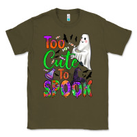 Army Green too cute to spook Classic Tee - BundleAndBundleShop