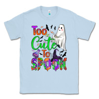 Dusty Blue too cute to spook Classic Tee - BundleAndBundleShop
