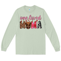 Matcha highland cow one loved mama Long Sleeve Tee - JahusDesignShop
