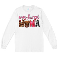 White highland cow one loved mama Long Sleeve Tee - JahusDesignShop