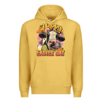 Antique Gold Happy Easter Day Premium Hoodie - LillyAllenDesigns