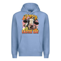 Colony Blue Happy Easter Day Premium Hoodie - LillyAllenDesigns