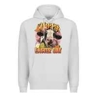 Dove Grey Happy Easter Day Premium Hoodie - LillyAllenDesigns