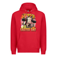 Red Happy Easter Day Premium Hoodie - LillyAllenDesigns