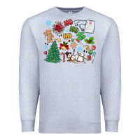 Heather Grey nurse christmas Premium Sweatshirt - MaliasSmallBusiness
