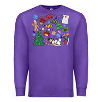 Purple nurse christmas Premium Sweatshirt - MaliasSmallBusiness