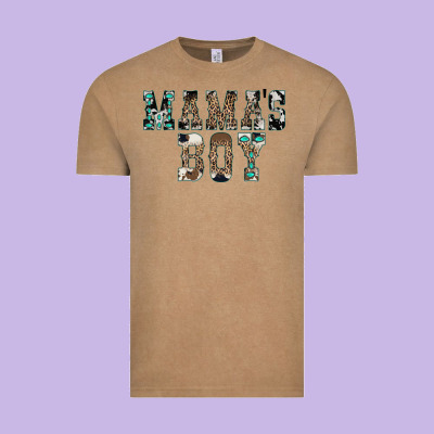 Western Mama's Boy Vintage Tee Designed By Cowhidedigitalart